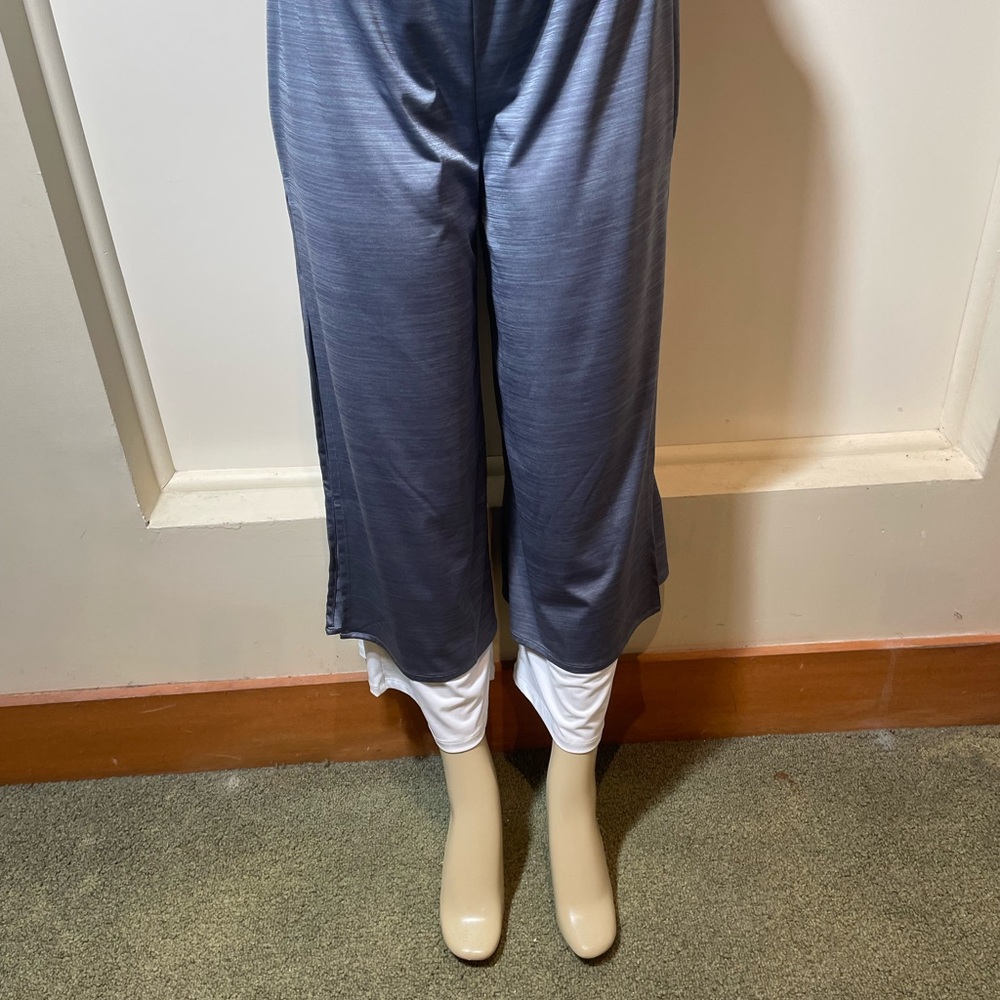 Stylish Blue Wide-Leg Pants